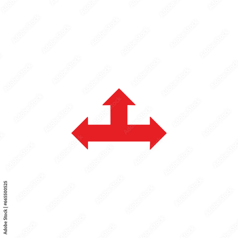 red arrow icon vector	
