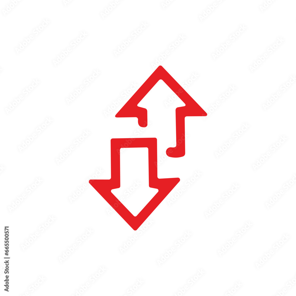 red arrow icon vector red arrow icon vector