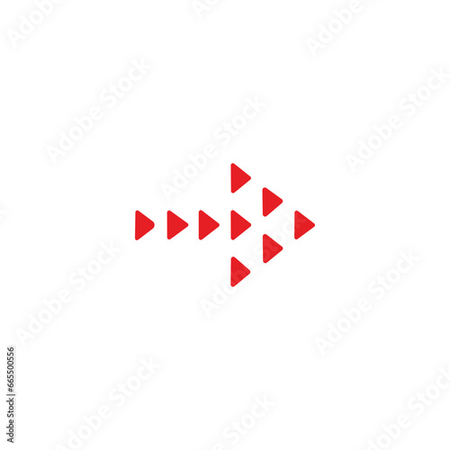 Free Download red arrow icon vector	
 - GFXLoad