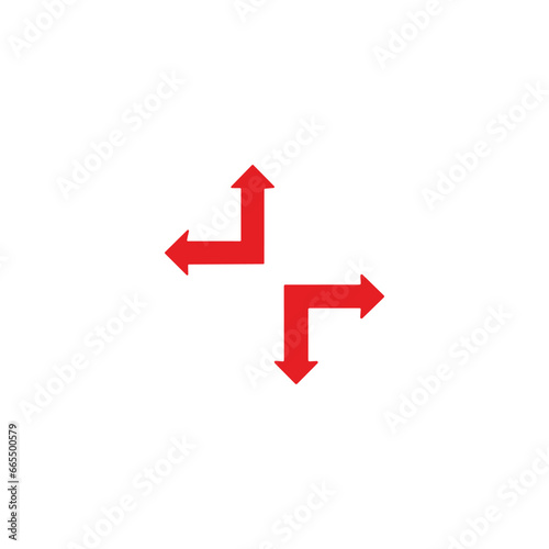 Free Download red arrow icon vector	
 - GFXLoad