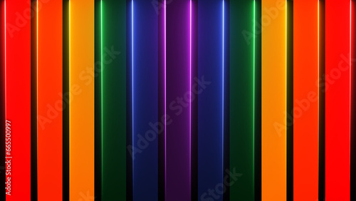 Abstract colorful neon lines background