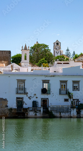 Fotografie Canalside houses in Tavira, Portugal