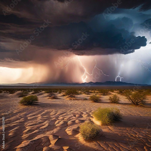 Desert Landscape Photography, Generative ai