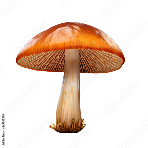 fresh mushroom isolated on white background