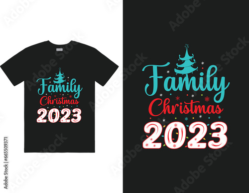 Family Christmas 2023 T-shirt design