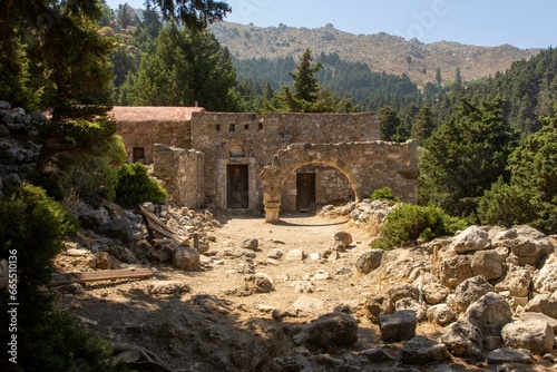 Foto Pyli ancient castro on top of Pyli hill, Kos island, Dodecanese, Greece
