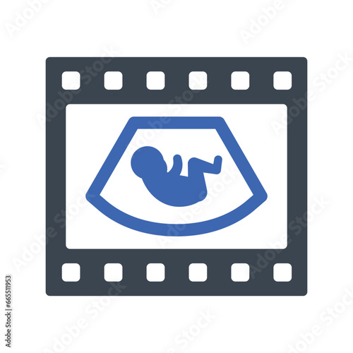 Baby foetus Icon