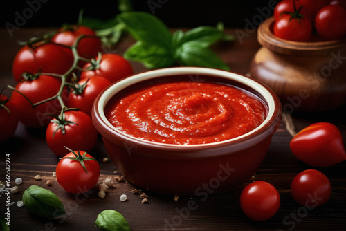 Smooth and sweet tomato soup