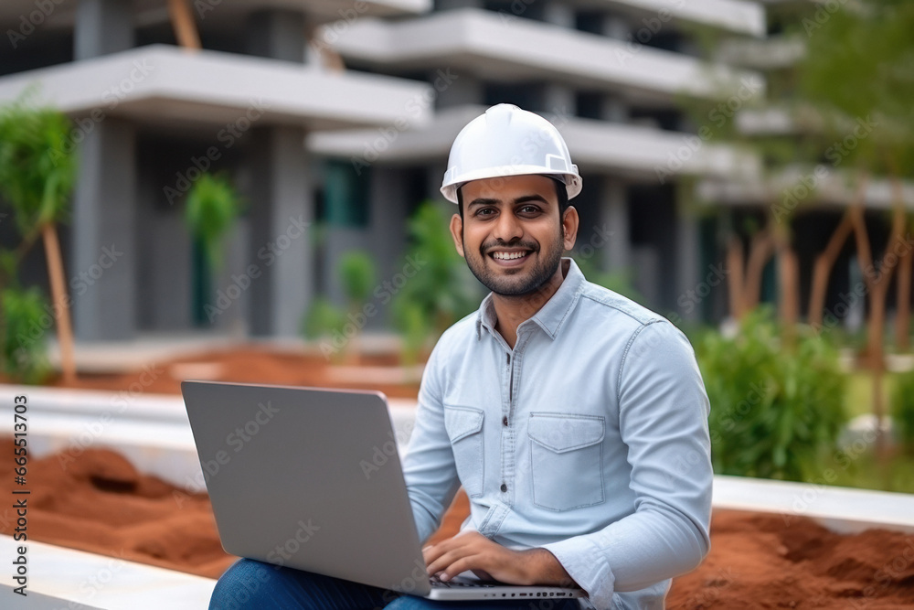 indian engineer using laptop indian engineer using laptop