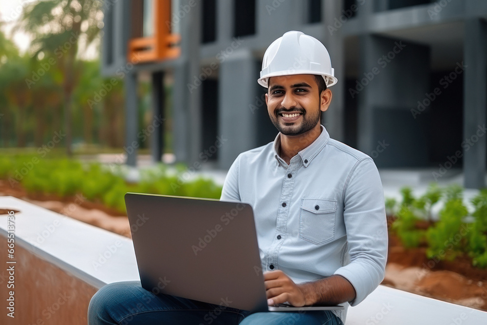 indian engineer using laptop indian engineer using laptop