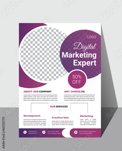 Corporate business flyer design template 