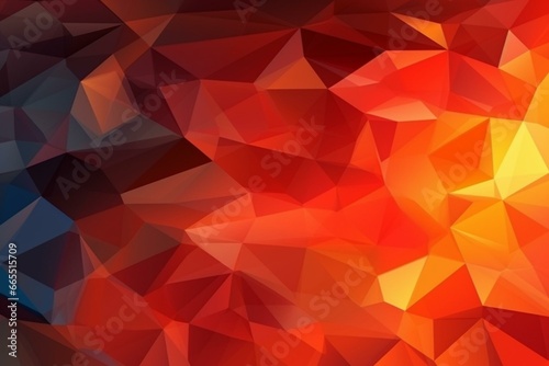 Abstract background with polygon pattern. Generative AI
