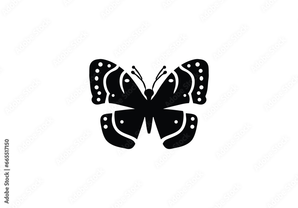 minimal style Admiral Butterfly icon illustration design minimal style Admiral Butterfly icon illustration design