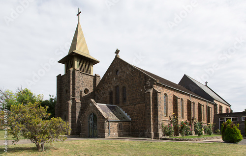 Christ the King Anglican church (built 1860-1861) in Maryborough, Victoria, Australia.  photo