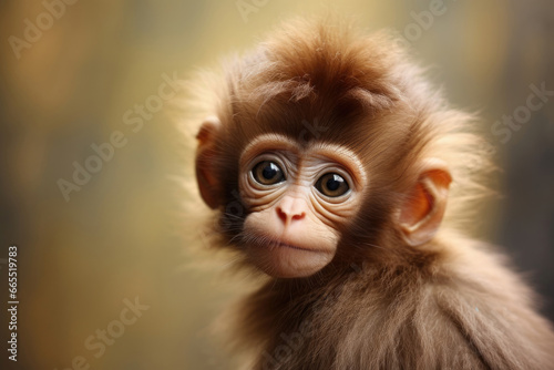 Portrait of monkey child © Veniamin Kraskov