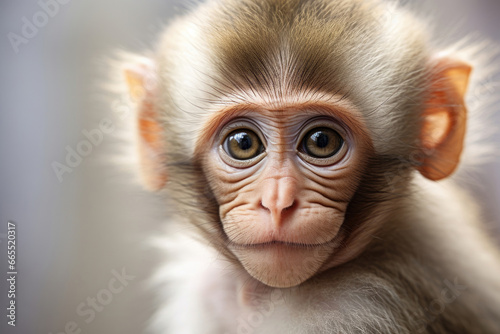 Portrait of monkey child