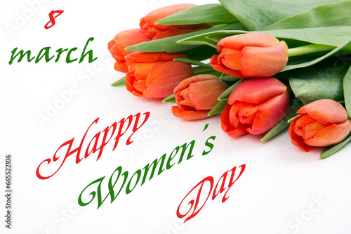 Red tullips - Happy Womens Day