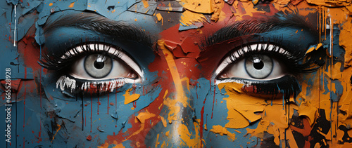 Kreatives Graffiti-Porträt