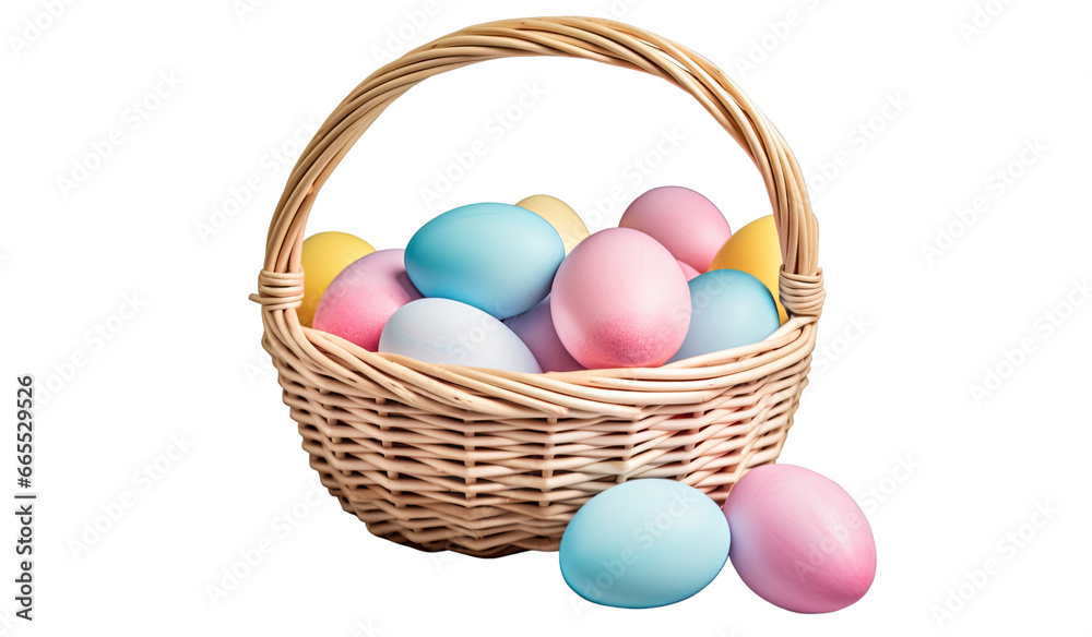 Subtle Ombre Easter Egg from Violet Pink Yellow Blue isolated on transparent background cutout PNG