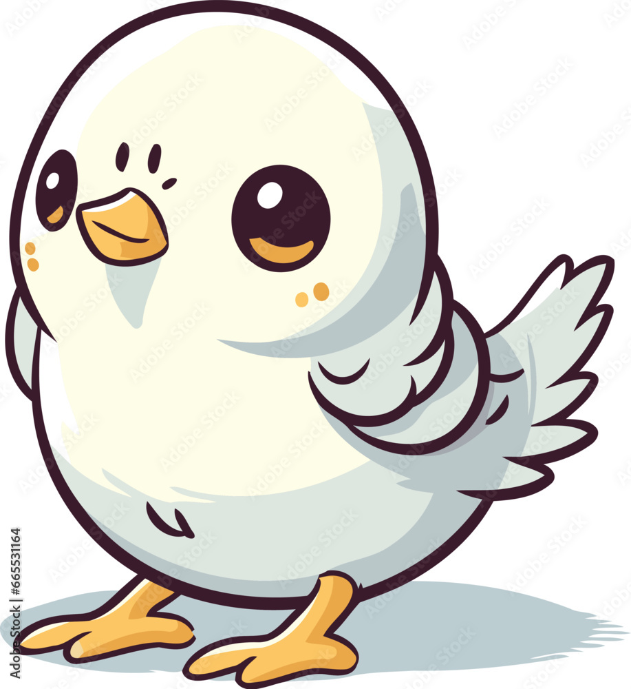 Cute cartoon chicken. Vector illustration isolated on a white background. Cute cartoon chicken. Vector illustration isolated on a white background.