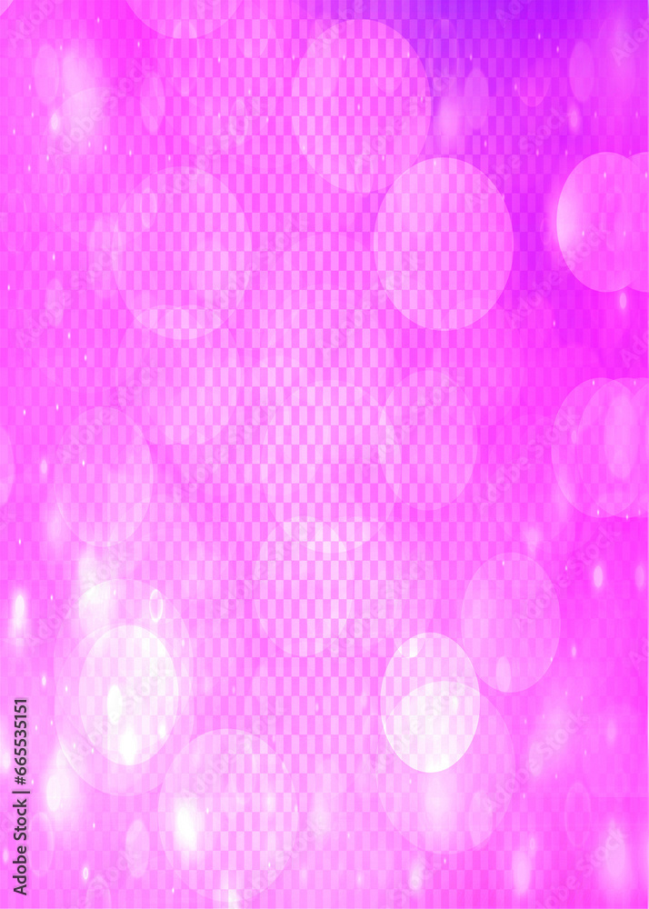Pink color bokeh vertical background with copy space for text or your ...