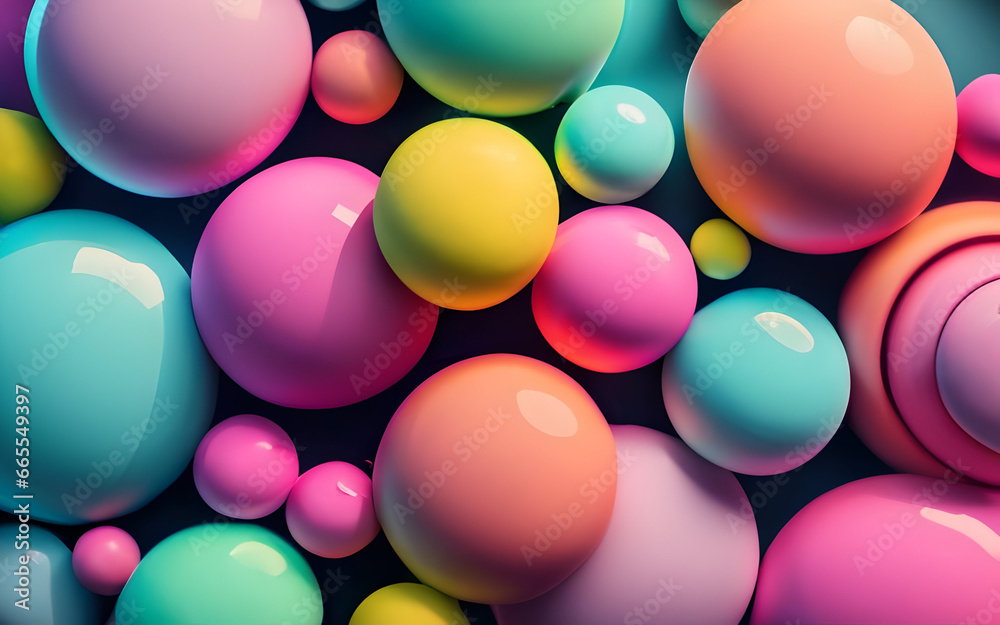 3d render abstract colorful gradient contrast background ai generative