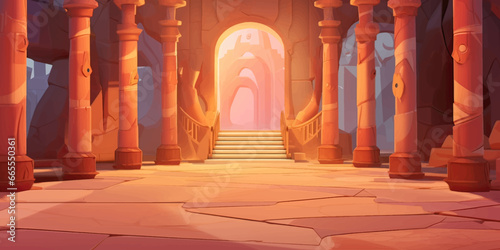 ancient egyptian building with columns
