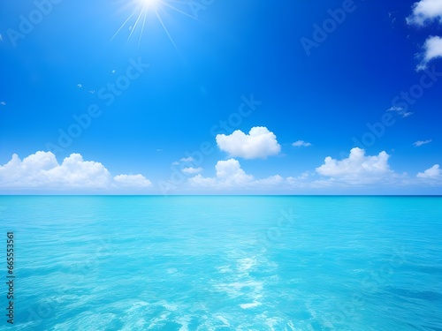 blue sky and ocean