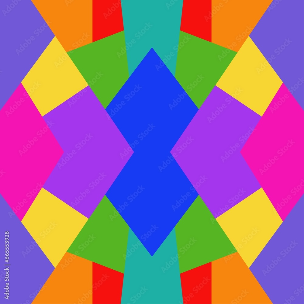 Abstract background with colorful geometric shapes. Vector illustration