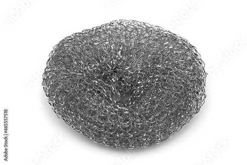 Stainless steel scourer for dish washing photo
