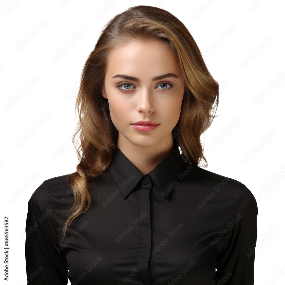 buautiful business woman in black wear isolated buautiful business woman in black wear isolated