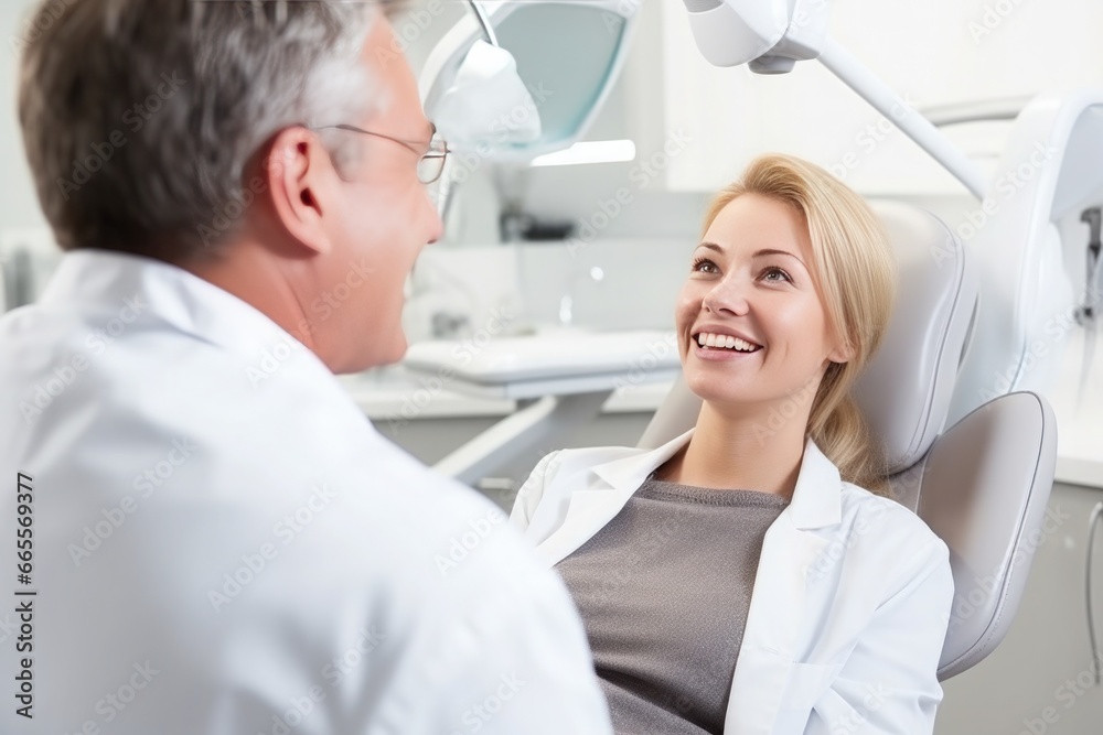 Doctor and patient in ophthalmology clinic doing eye test, checking vision Doctor and patient in ophthalmology clinic doing eye test, checking vision