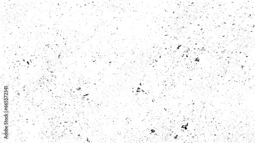 Black grainy texture isolated on white background. Dust overlay. Dark noise granules. Vector design elements, illustration,