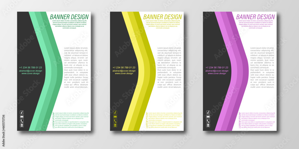 Abstract design template for a banner, poster, or flyer