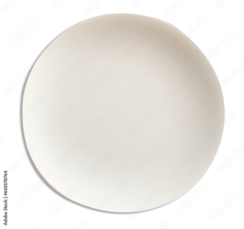 Blank white round paper sticker isolated on transparent background. generative ai Blank white round paper sticker isolated on transparent background. generative ai