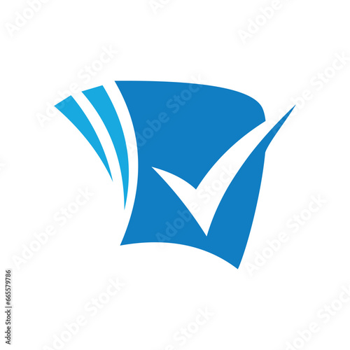 checklist book simple logo icon