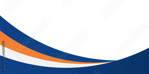abstract blue and orange business banner background