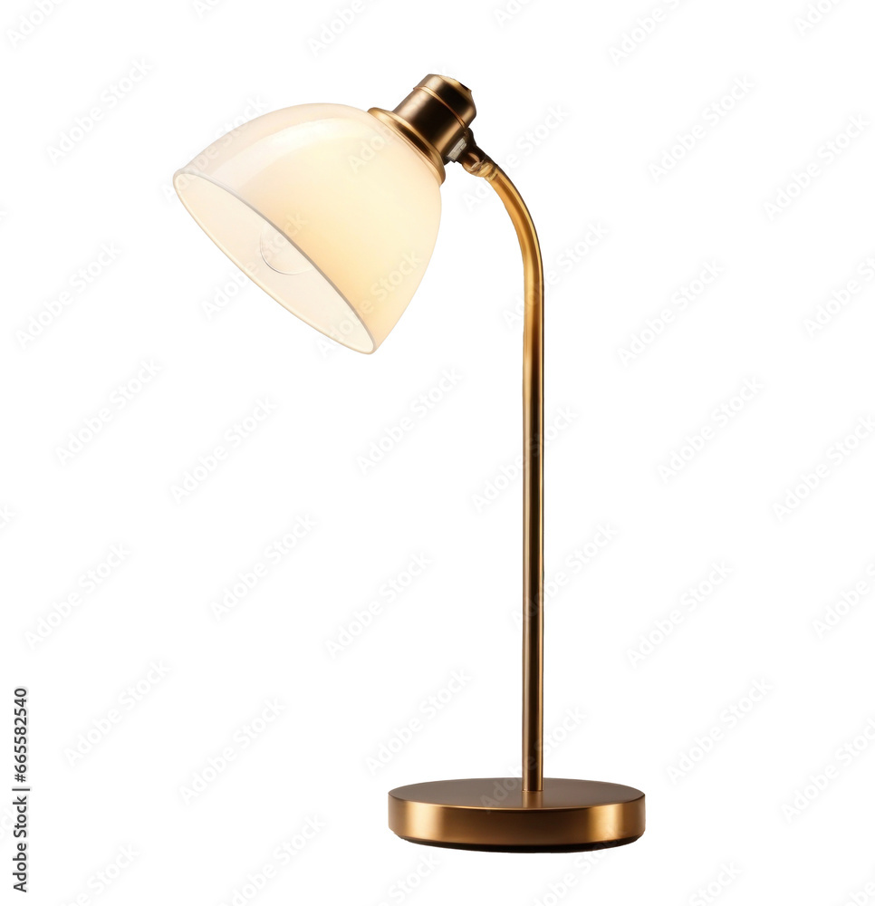 table lamp isolated on transparent background. generative ai table lamp isolated on transparent background. generative ai