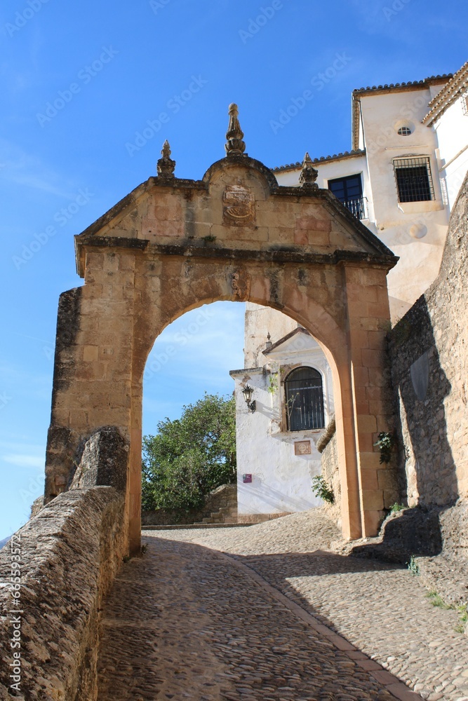 Naklejka premium Arch of Felipe V, Ronda, Andalusia, Spain