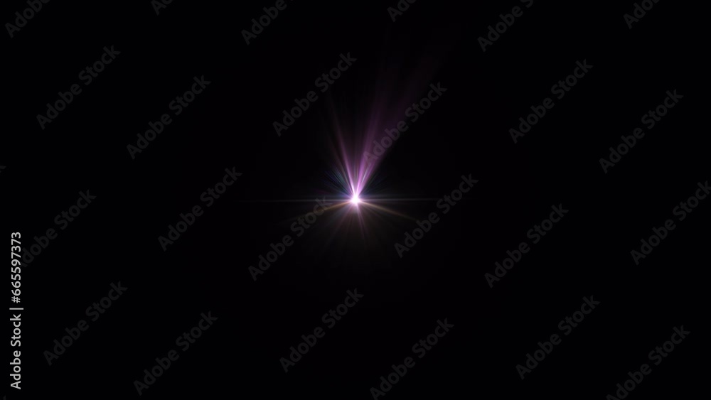 Abstract loop center glow colorful star optical lens flares shine light animation on black background. 4K dynamic kinetic bright star light rays effect. Isolated alpha channel Quicktime Proress444 Abstract loop center glow colorful star optical lens flares shine light animation on black background. 4K dynamic kinetic bright star light rays effect. Isolated alpha channel Quicktime Proress444