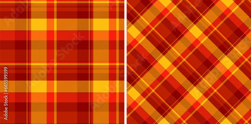 Seamless texture check of background tartan pattern with a plaid vector fabric textile.