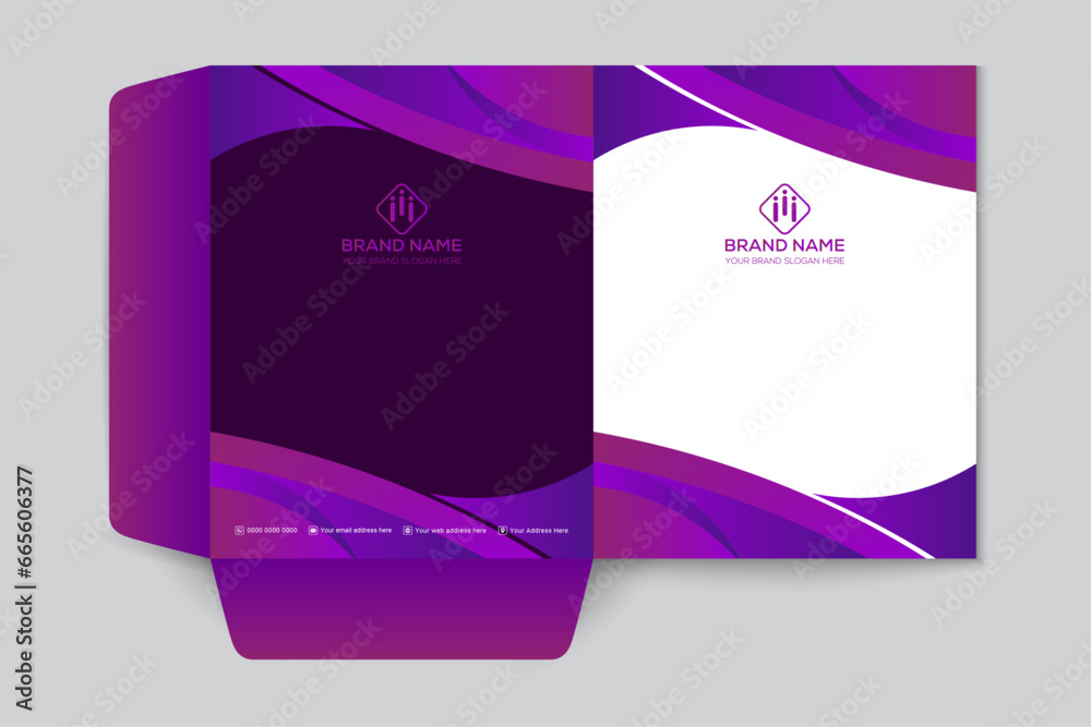 Fototapeta premium Professional presentation folder mockup
