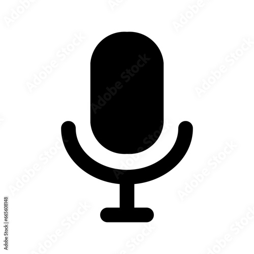 microphone glyph icon