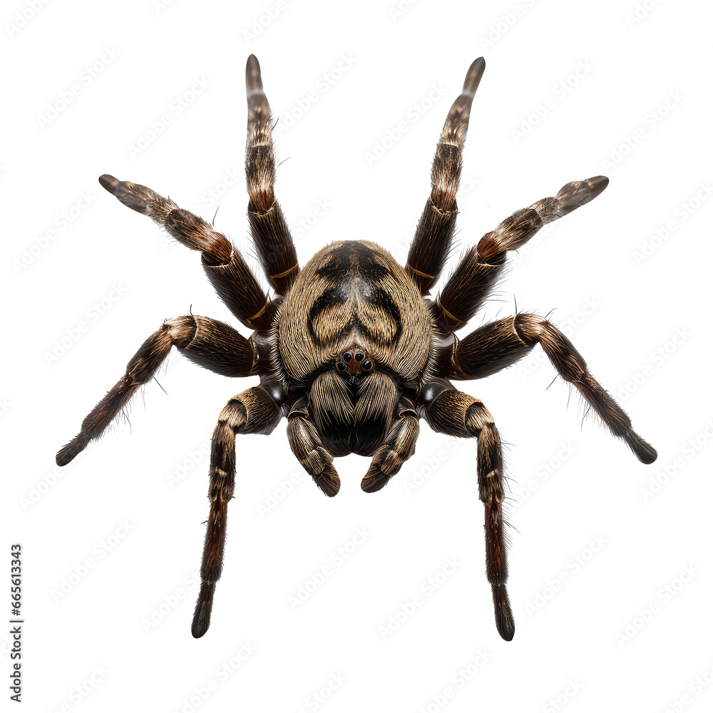close up of a spider isolated on a transparent background PNG, Generative Ai close up of a spider isolated on a transparent background PNG, Generative Ai