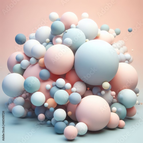 background with bubbles balloons decoration background for birtday and holiday