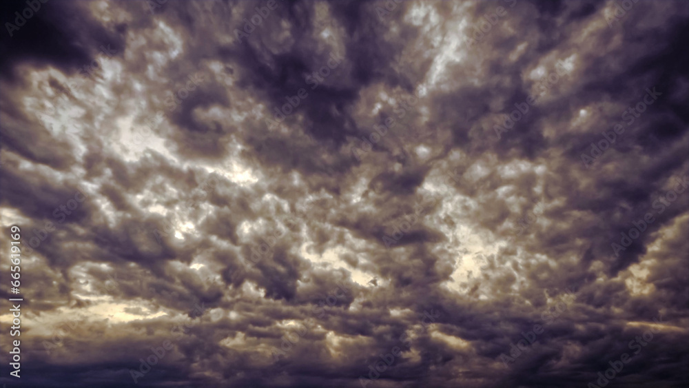 Obraz premium bark massive cute storm clouds before the massive rain - photo of nature