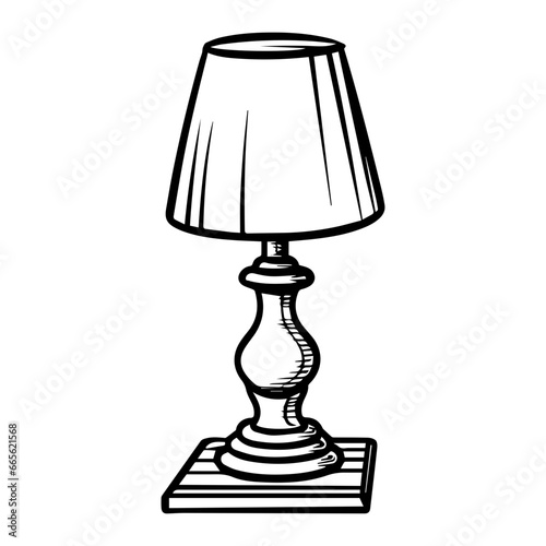 Furniture chandelier, floor and table lamp in flat cartoon style. A set of lamps on a white background. Chandeliers, illuminator, flashlight - elements of a modern interior. Vector illustration. , ai 