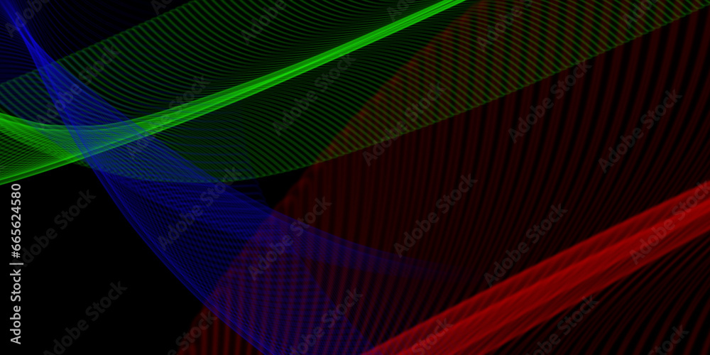 Black abstract background with curve line