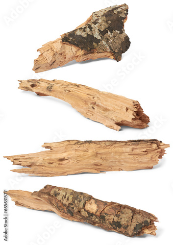 set of chopped firewood pieces, seasoned hardwood prepared for use as fuel in fireplaces, wood stoves or outdoor fire pits, common source of heat and energy in economically, isolated on white