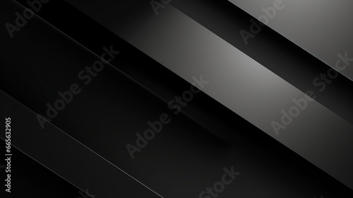Black white dark gray abstract modern Background with Geometric shapes Diagonal line stripe angle 3d. Gradient. Matte brushed metal steel metallic effect